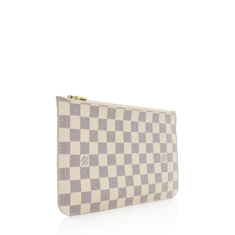 Louis Vuitton Damier Azur Neverfull MM Pochette (SHF-21852)