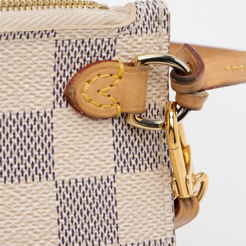 Louis Vuitton Damier Azur Neverfull MM Pochette (SHF-19777) - Image 12