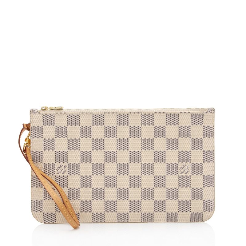 Louis Vuitton Damier Azur Neverfull MM Pochette (SHF-19777)