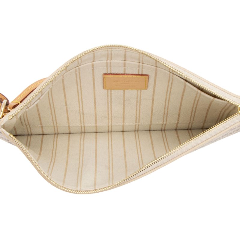 Louis Vuitton Damier Azur Neverfull MM Pochette (SHF-19777) - Image 5