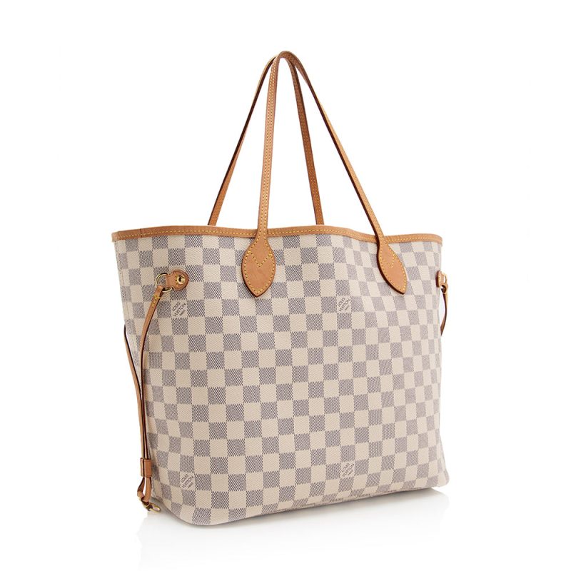 Louis Vuitton Damier Azur Neverfull MM Tote (SHF-76IDSl) - Image 2