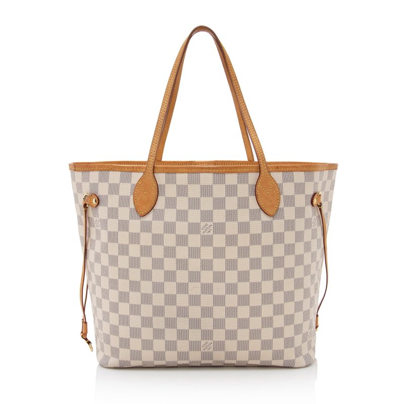 Louis Vuitton Damier Azur Neverfull MM Tote (SHF-22467) - Image 2