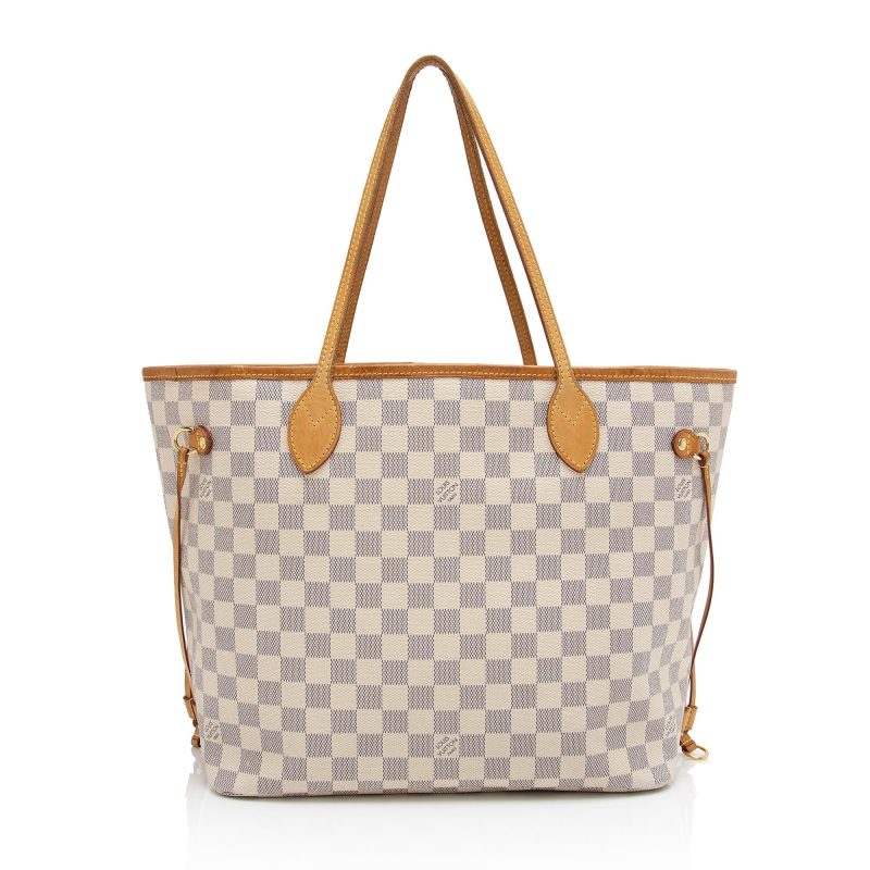 Louis Vuitton Damier Azur Neverfull MM Tote (SHF-uaROfL) - Image 3