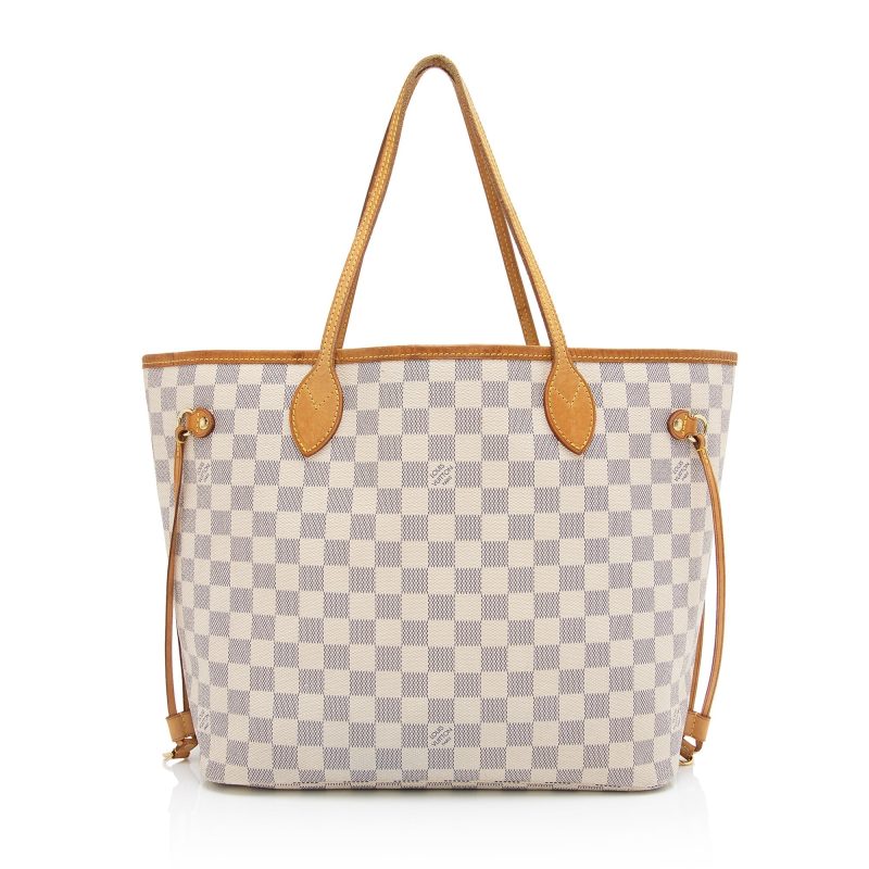 Louis Vuitton Damier Azur Neverfull MM Tote (SHF-uaROfL)