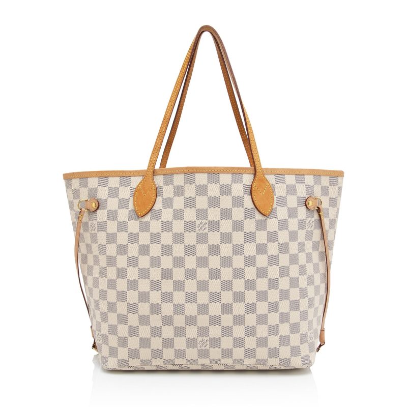 Louis Vuitton Damier Azur Neverfull MM Tote (SHF-UaNXaa)