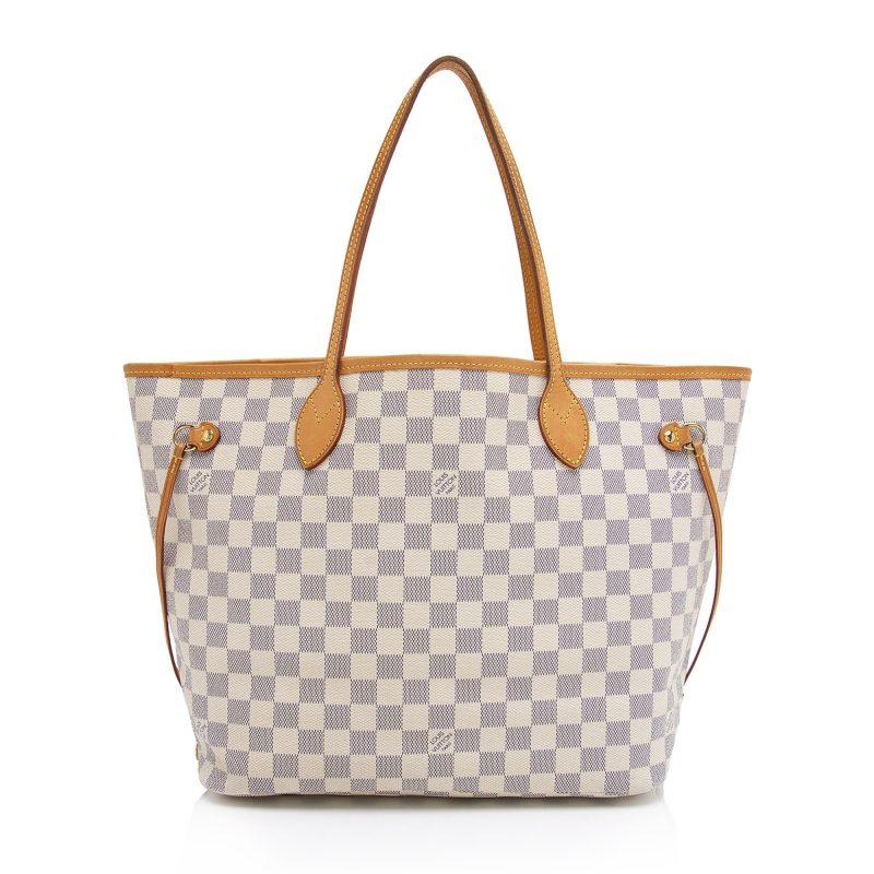 Louis Vuitton Damier Azur Neverfull MM Tote (SHF-oqv6hs)