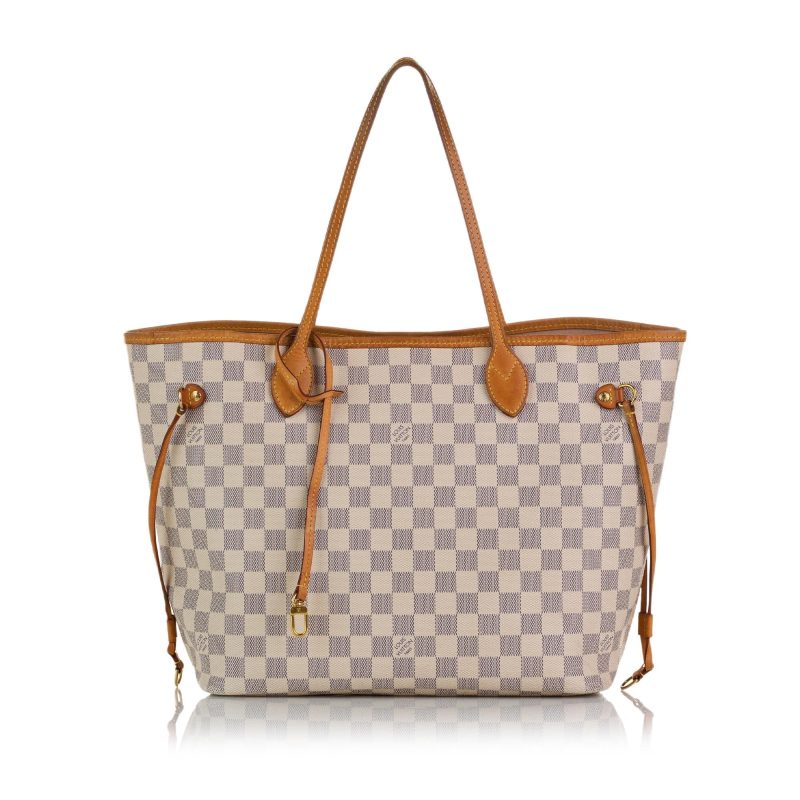 Louis Vuitton Damier Azur Neverfull MM (SHG-drTpRj)