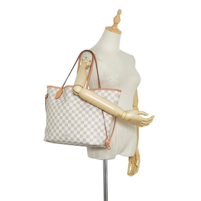 Louis Vuitton Damier Azur Neverfull MM (SHG-Kld8Wm) - Image 4