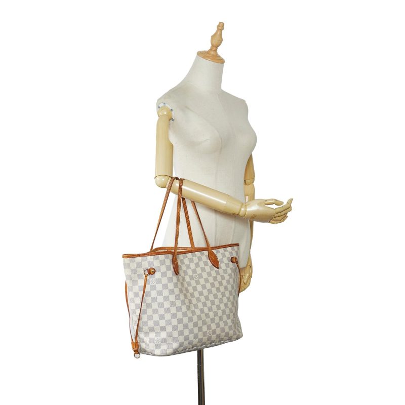 Louis Vuitton Damier Azur Neverfull MM (SHG-ucOlpV) - Image 4