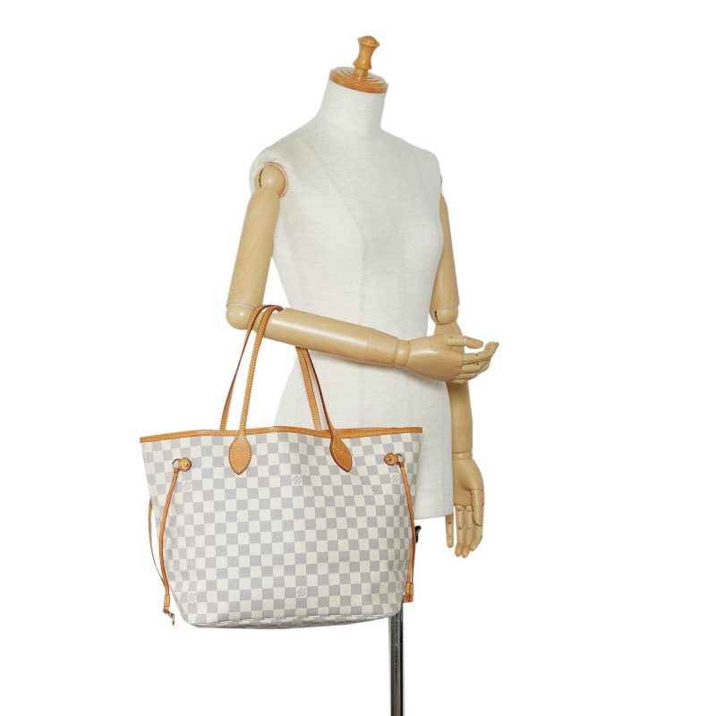 Louis Vuitton Damier Azur Neverfull MM (SHG-BDa1KX) - Image 4