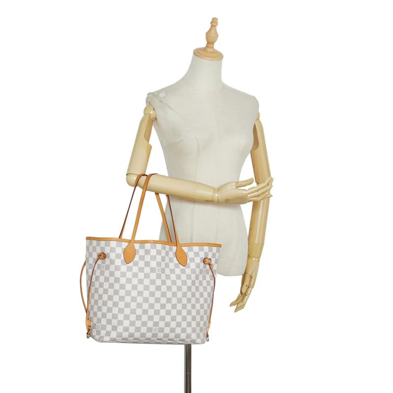 Louis Vuitton Damier Azur Neverfull MM (SHG-QmqcHY) - Image 4