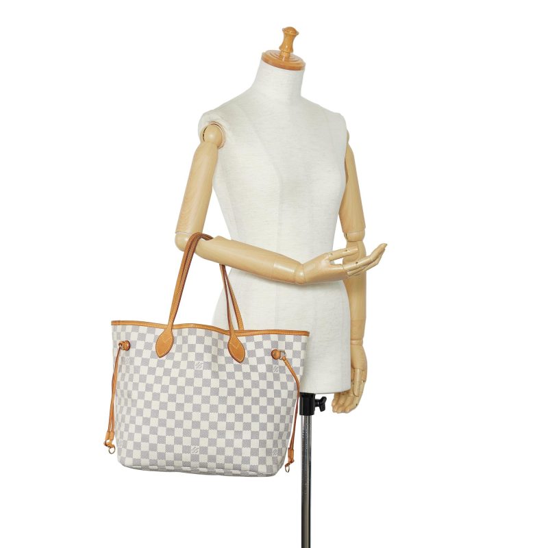 Louis Vuitton Damier Azur Neverfull MM (SHG-fxAfM5) - Image 4