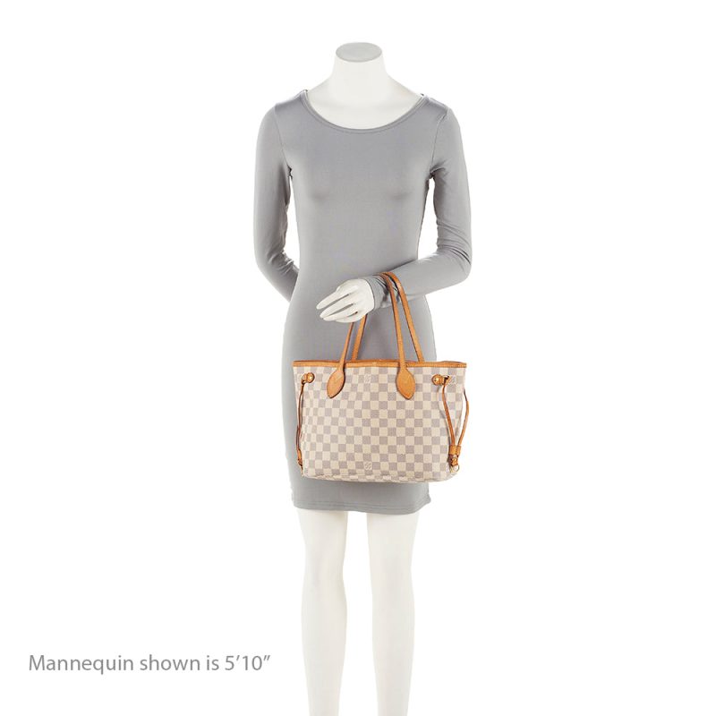 Louis Vuitton Damier Azur Neverfull PM Tote (SHF-20386) - Image 4