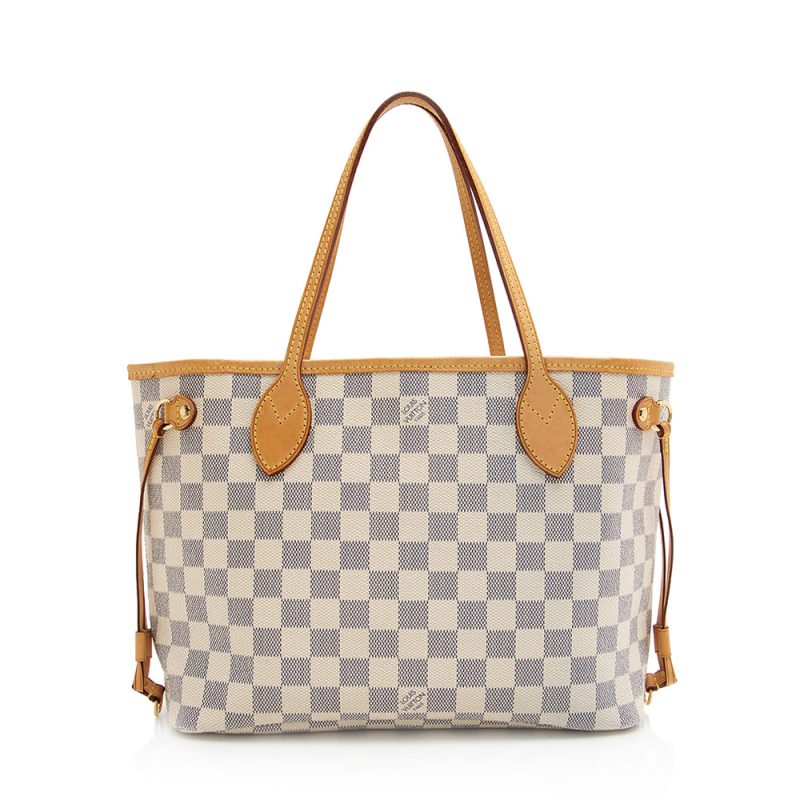 Louis Vuitton Damier Azur Neverfull PM Tote (SHF-MzZuBa) - Image 3