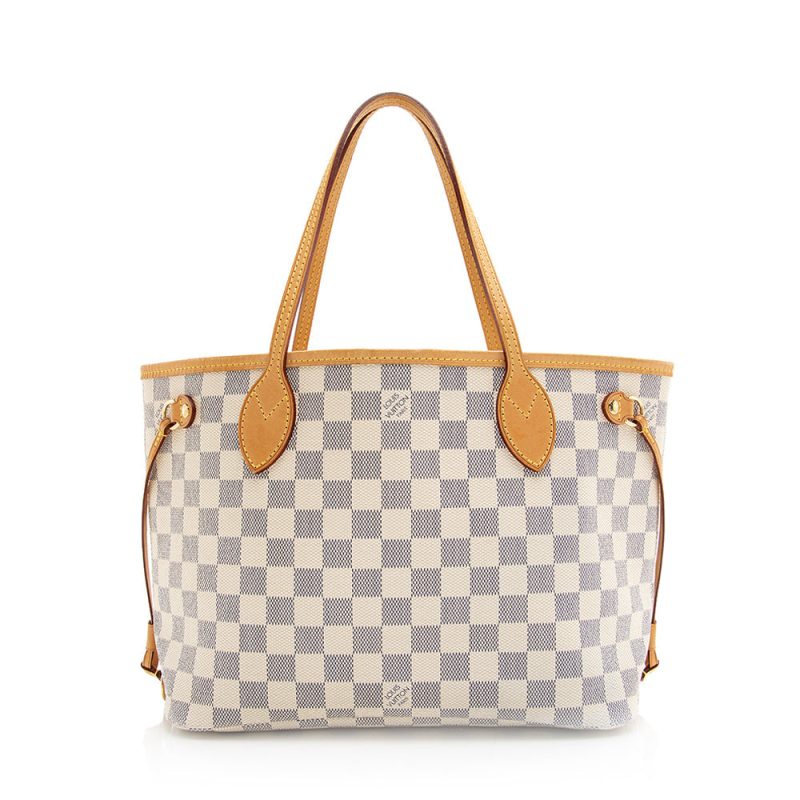 Louis Vuitton Damier Azur Neverfull PM Tote (SHF-MzZuBa)