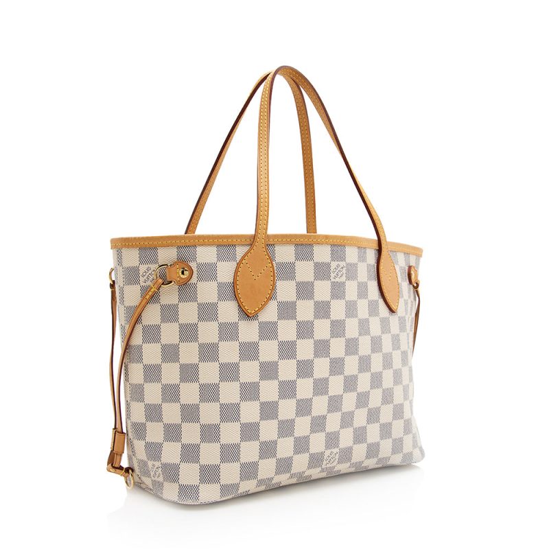 Louis Vuitton Damier Azur Neverfull PM Tote (SHF-MzZuBa) - Image 2