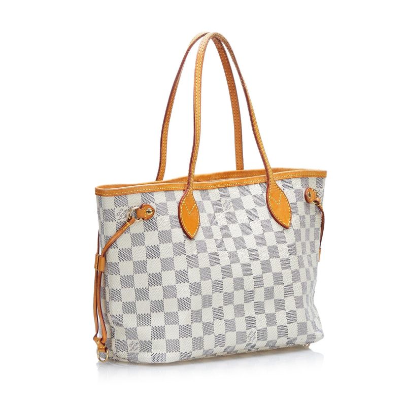 Louis Vuitton Damier Azur Neverfull MM Tote Bag N51107 - Image 2