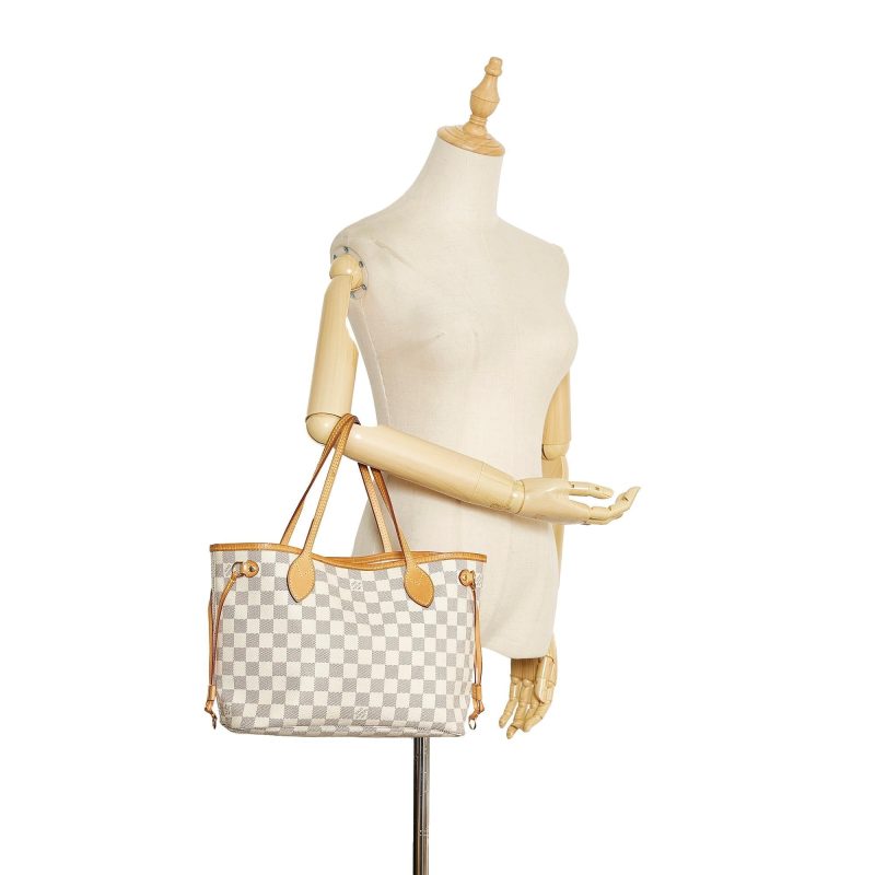 Louis Vuitton Damier Azur Neverfull PM (SHG-DkpcQA) - Image 4