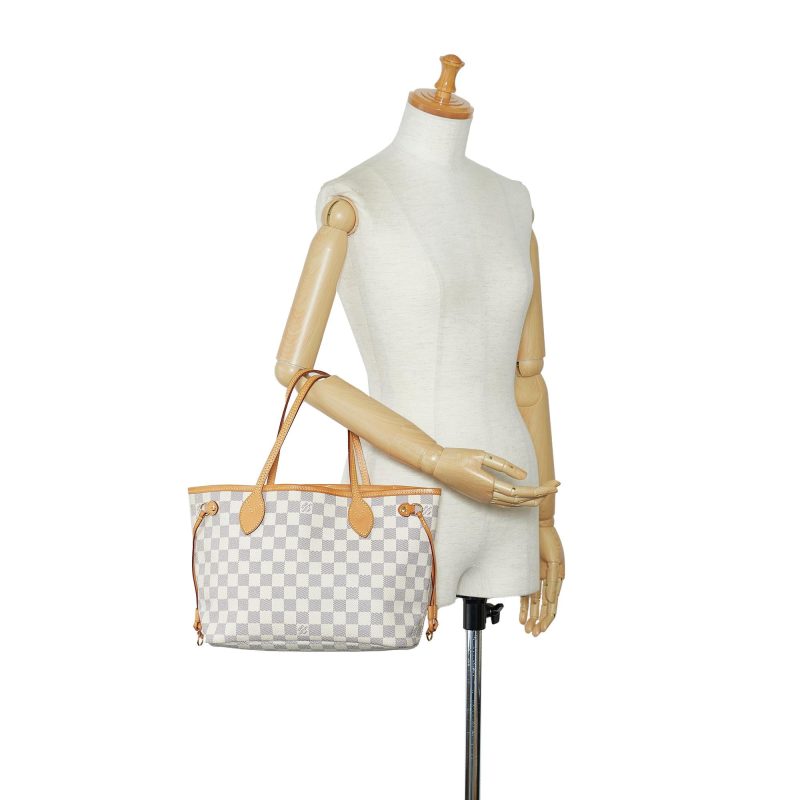 Louis Vuitton Damier Azur Neverfull PM (SHG-oQxg66) - Image 4