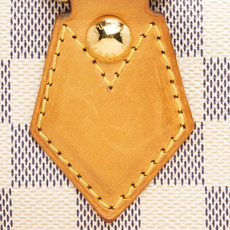 Louis Vuitton Damier Azur Sanctuary Initial 40MM Belt 80/32 M9609 White PVC Leather Mens LOUIS VUITTON - Image 18