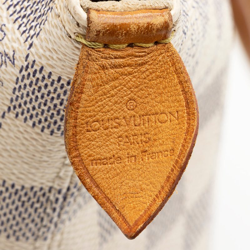 Louis Vuitton Damier Azur Sanctuary Initial 40MM Belt 80/32 M9609 White PVC Leather Mens LOUIS VUITTON - Image 8