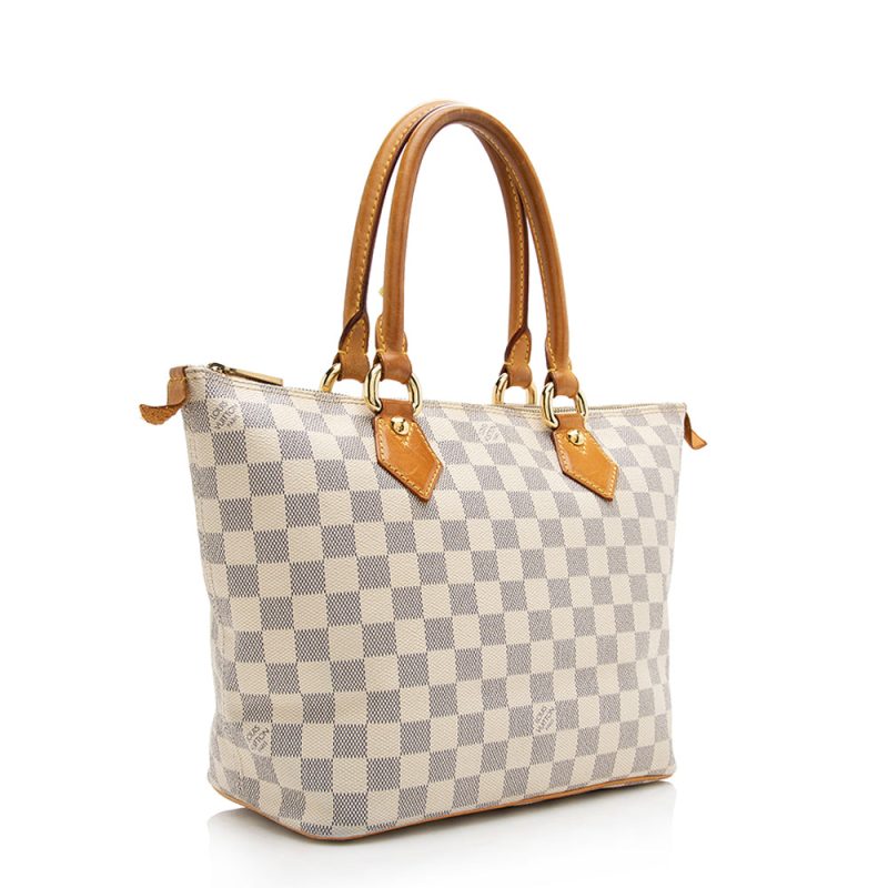 Louis Vuitton Damier Azur Sanctuary Initial 40MM Belt 80/32 M9609 White PVC Leather Mens LOUIS VUITTON - Image 2