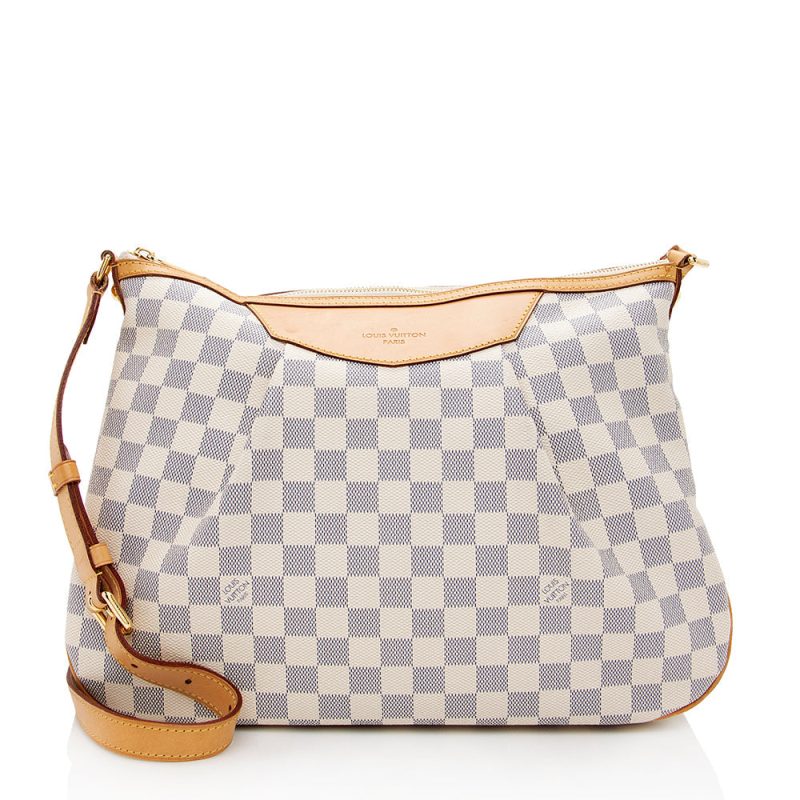 Louis Vuitton Damier Azur Siracusa MM Shoulder Bag (SHF-21272)