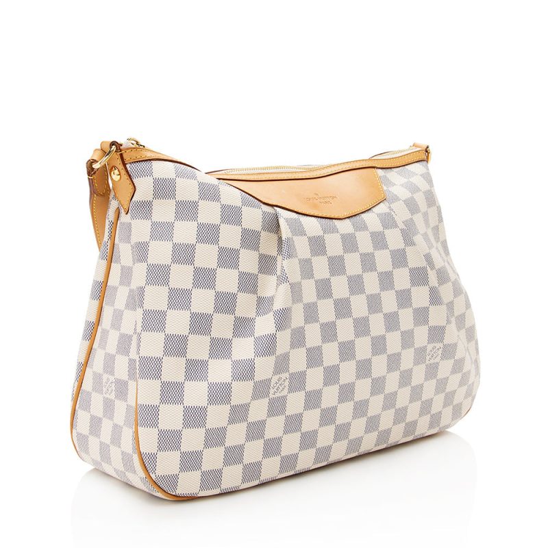 Louis Vuitton Damier Azur Siracusa MM Shoulder Bag (SHF-21272) - Image 2