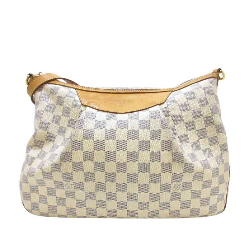 Louis Vuitton Damier Azur Siracusa MM Crossbody Shoulder Bag N41112 F/S