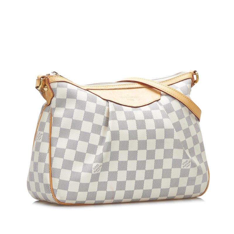 Louis Vuitton Damier Azur Siracusa PM Shoulder Bag (SHF-20012) - Image 2