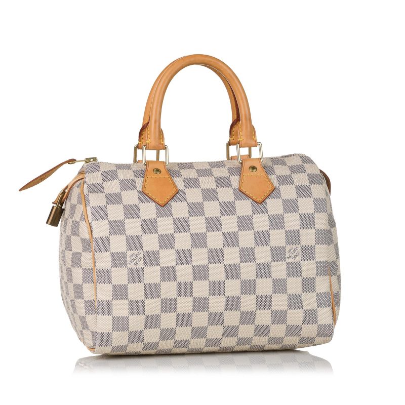 Louis Vuitton Damier Azur Speedy 25 (SHG-35882) - Image 3