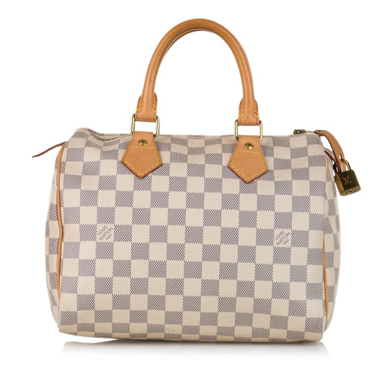 Louis Vuitton Damier Azur Speedy 25 (SHG-36935)