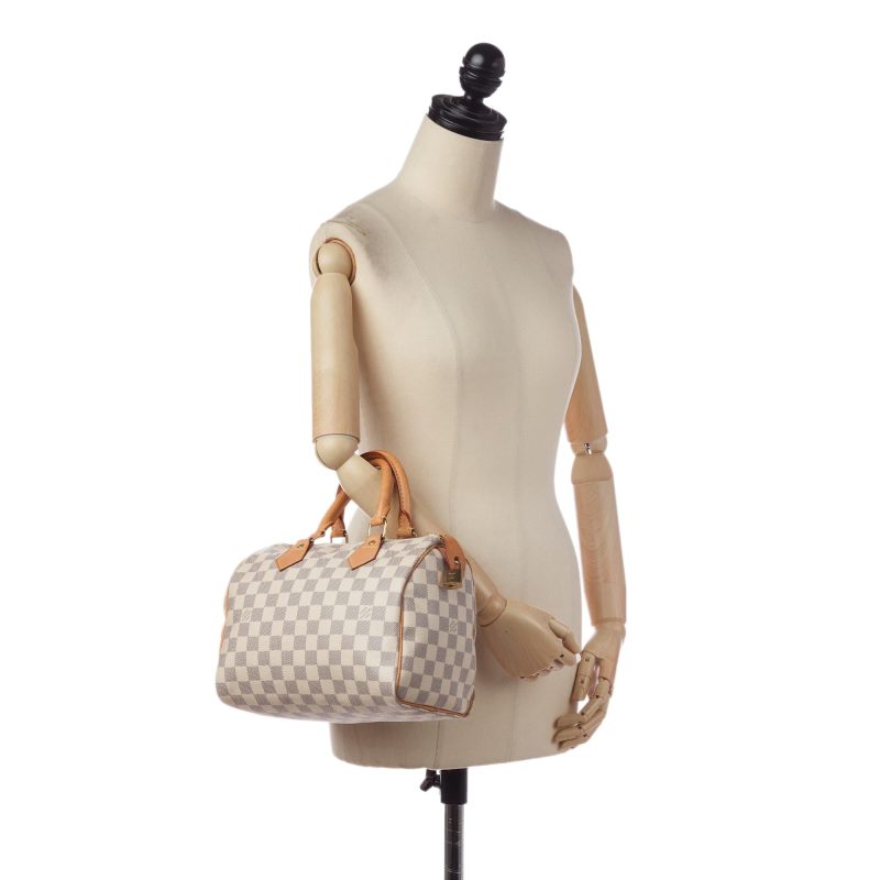 Louis Vuitton Damier Azur Speedy 25 (SHG-36935) - Image 6