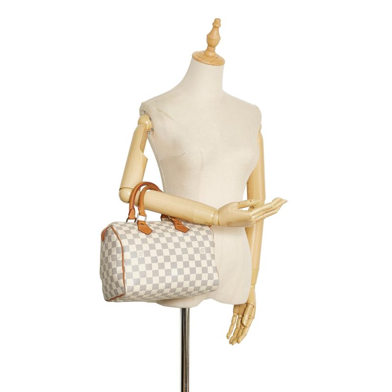 Louis Vuitton Damier Azur Speedy 25 (SHG-KDkuR2) - Image 5