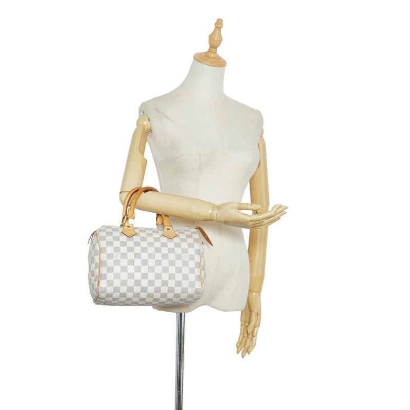 Louis Vuitton Damier Azur Speedy 25 (SHG-KDkuR2) - Image 4