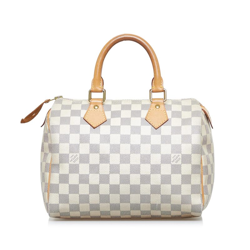 Louis Vuitton Damier Azur Speedy 25 (SHG-wxwMBL) - Image 3