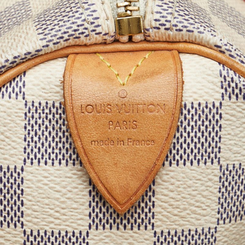 Louis Vuitton Damier Azur Speedy 25 (SHG-vbMjfT) - Image 7