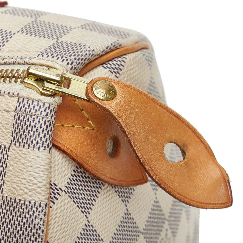 Louis Vuitton Damier Azur Speedy 25 (SHG-wxwMBL) - Image 11