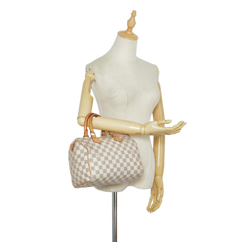 Louis Vuitton Damier Azur Speedy 25 (SHG-wxwMBL) - Image 5