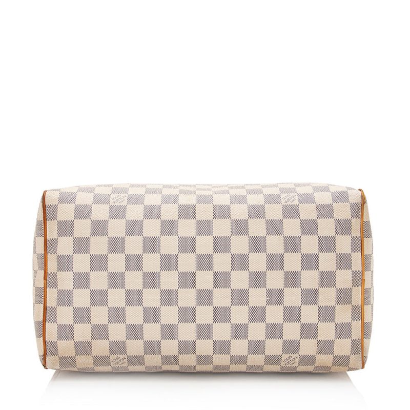 Louis Vuitton Damier Azur Speedy 30 Satchel - FINAL SALE (SHF-20474) - Image 3