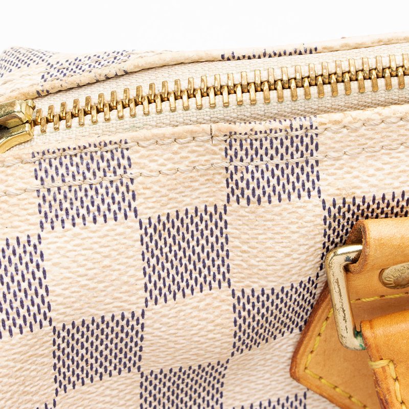 Louis Vuitton Damier Azur Speedy 30 Satchel - FINAL SALE (SHF-20474) - Image 9