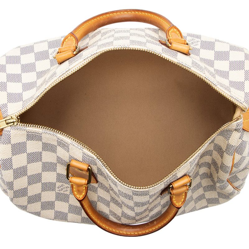 Louis Vuitton Damier Azur Speedy 30 Satchel (SHF-19062) - Image 6