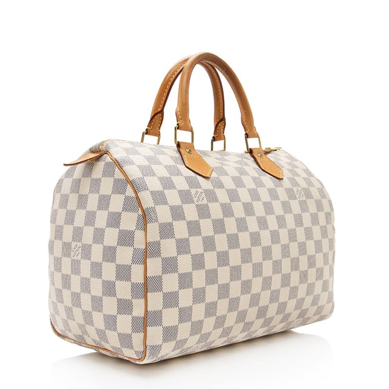 Louis Vuitton Damier Azur Speedy 30 Satchel (SHF-19062)