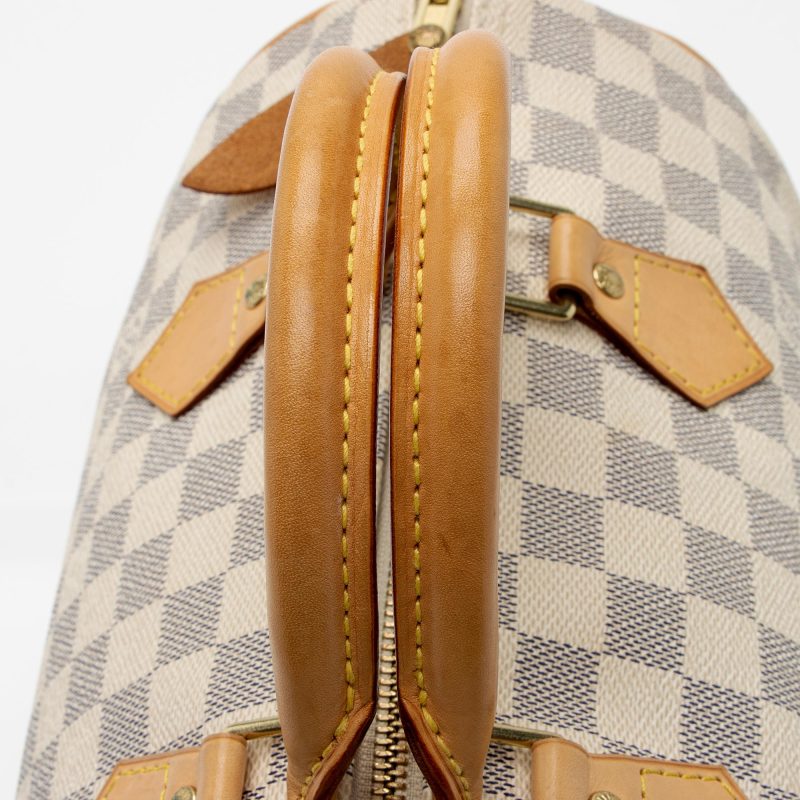 Louis Vuitton Damier Azur Speedy 30 Boston Hand Bag N41533 - Image 14