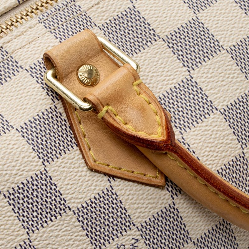 Louis Vuitton Damier Azur Speedy 30 Boston Hand Bag N41533 - Image 15
