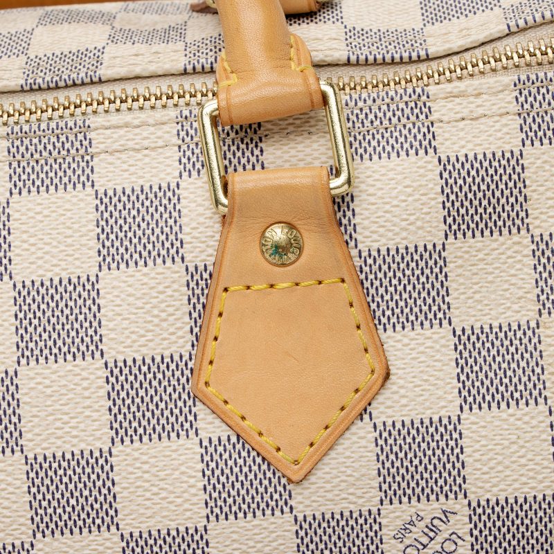 Louis Vuitton Damier Azur Speedy 30 Boston Hand Bag N41533 - Image 18