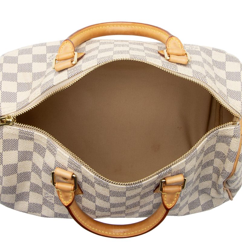 Louis Vuitton Damier Azur Speedy 30 Boston Hand Bag N41533 - Image 7