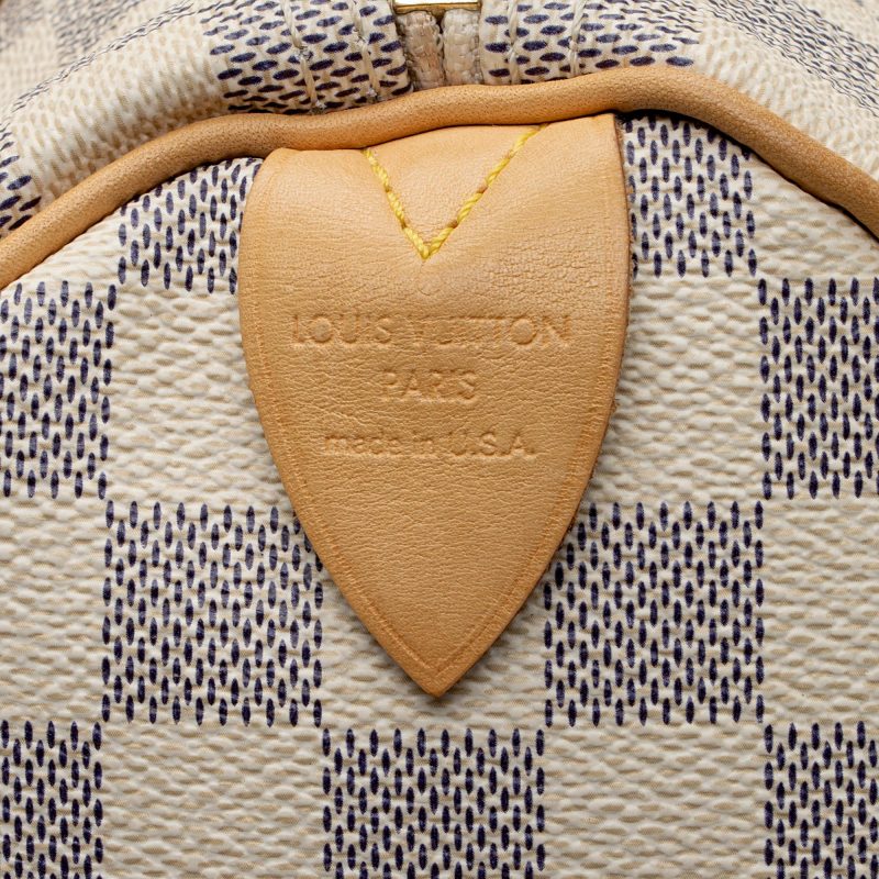 Louis Vuitton Damier Azur Speedy 30 Boston Hand Bag N41533 - Image 8