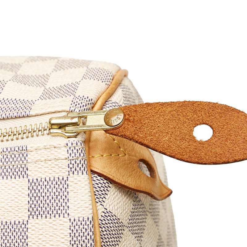 Louis Vuitton Damier Azur Speedy 30 (SHG-37849) - Image 10