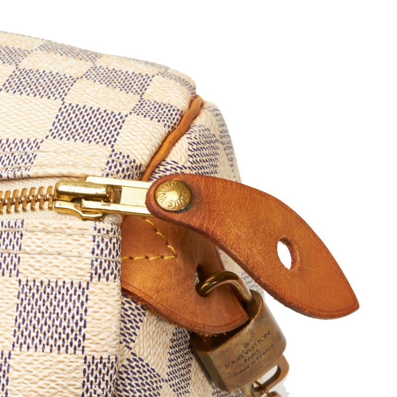 Louis Vuitton Damier Azur Speedy 30 (SHG-TGsZpF) - Image 8